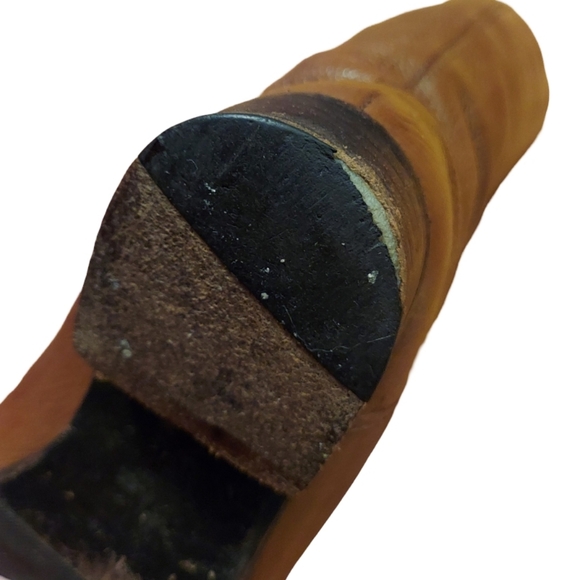 Tory Burch Jolie Brown Pebbled Leather Riding Boots - Picture 12 of 16